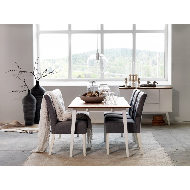 RO Filip Extending Dining Table Rectangular Large White